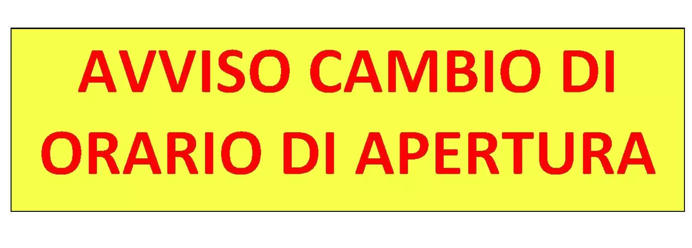 Modifica orario ufficio Servizi Demografici
